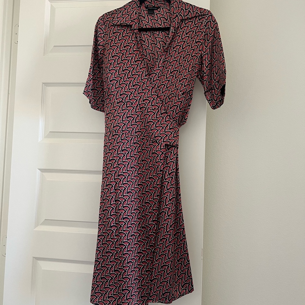 Moda International Pink and Black Midi Dress